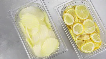 Robot-Coupe CL50 Ultra Veg Prep Machine: Ripple cut Discs - slicer Potatoes, Lemon