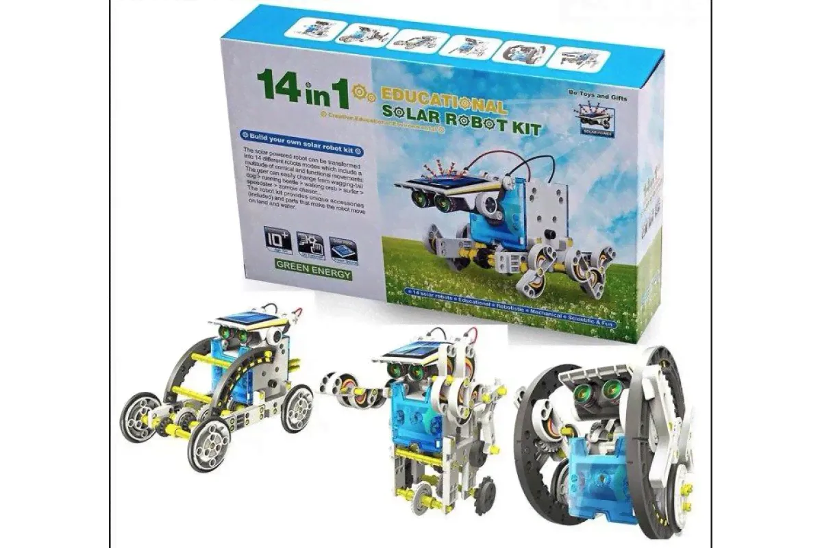 Конструктор на солнечной батарее Solar Robot 14 in 1 оптом-0